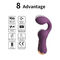 Massage-Stabs-Anreger des ABS Silikon G-Stellen-weiblicher Vibrator-Sex-Spielzeug-50dbs Clit